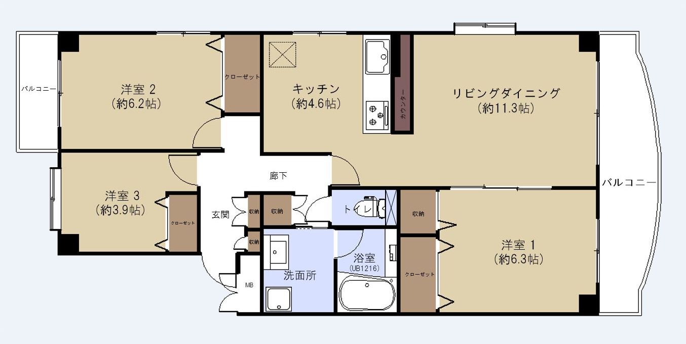 品川八潮パークタウン潮路東ハイツ第５３号棟５０１号室