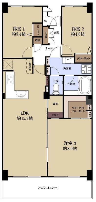 サンシティＨ棟1502号室